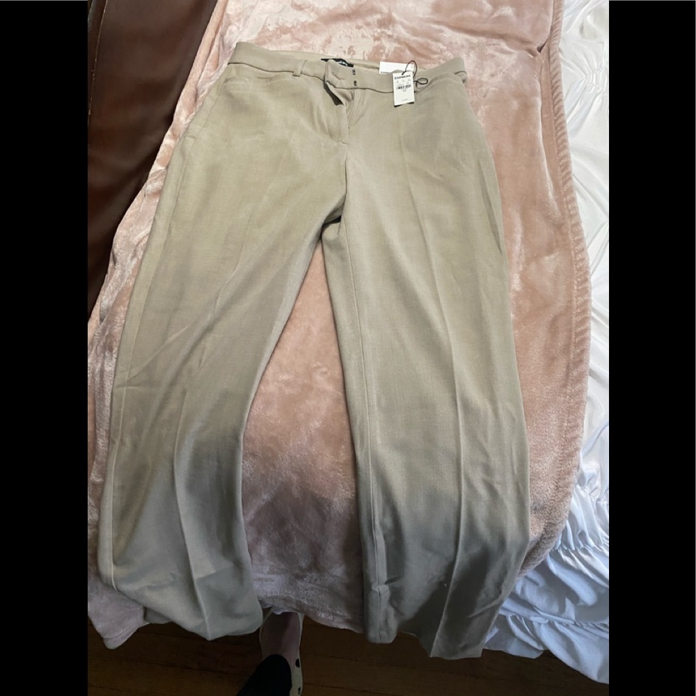 High rise barely boot dress pants